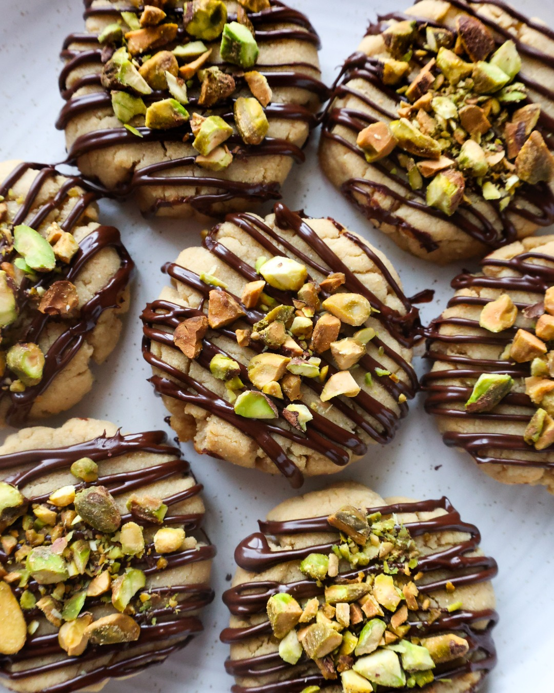 Chocolate Pistachio Amaretto Cookies Colorful Superfoodie