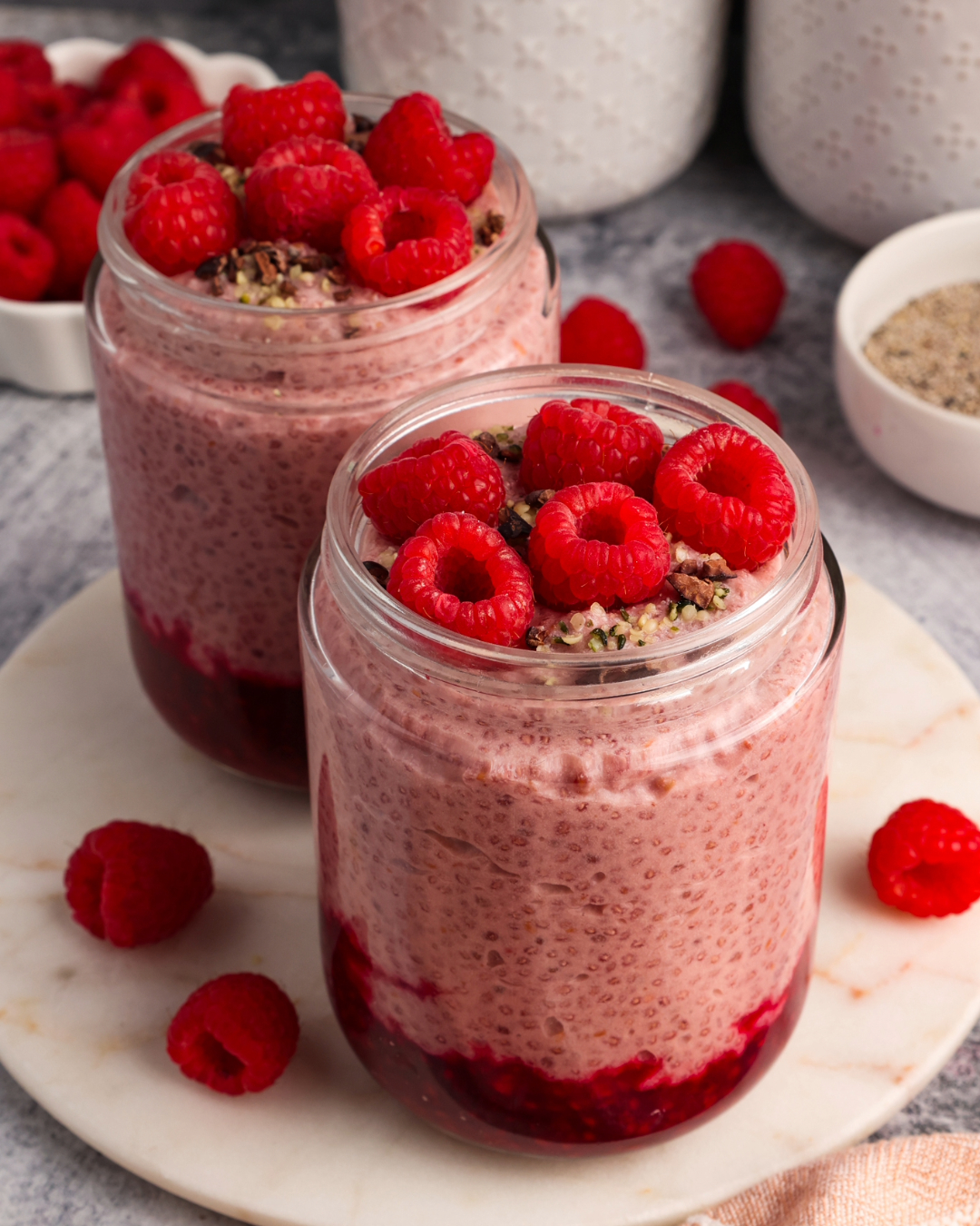 Raspberry Chia Pudding