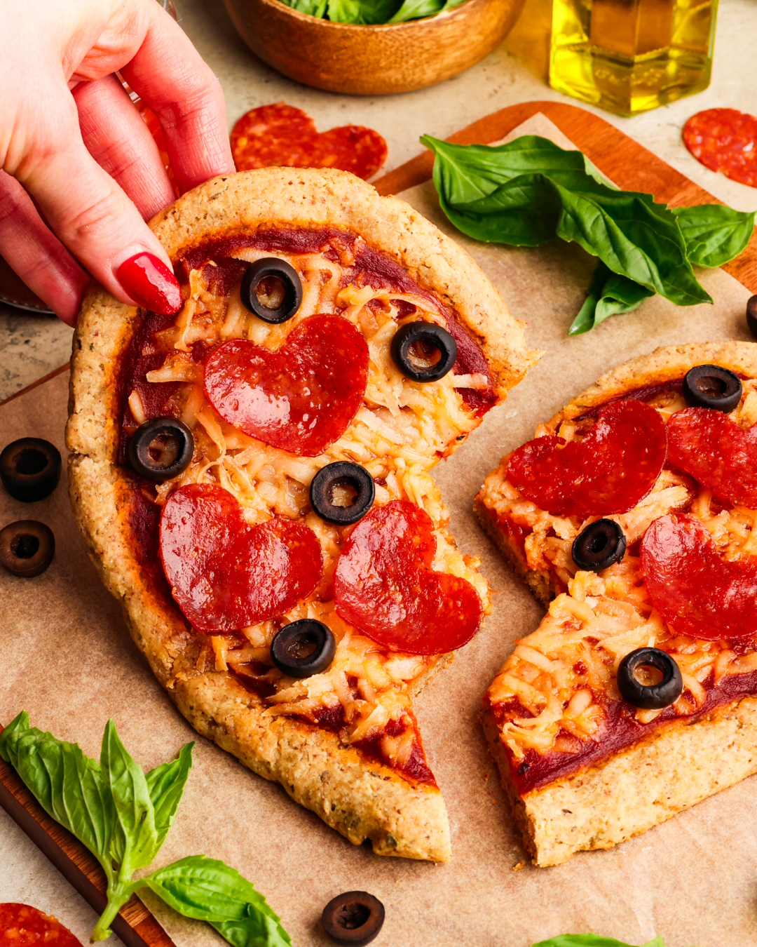 Heart Shaped Pizza(Gf-Df)