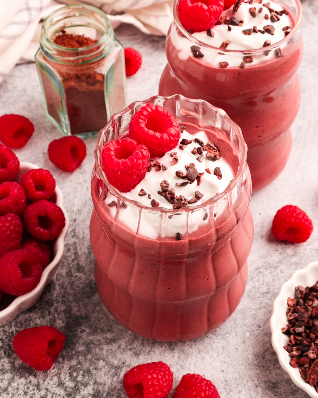 Raspberry Red Velvet Smoothie