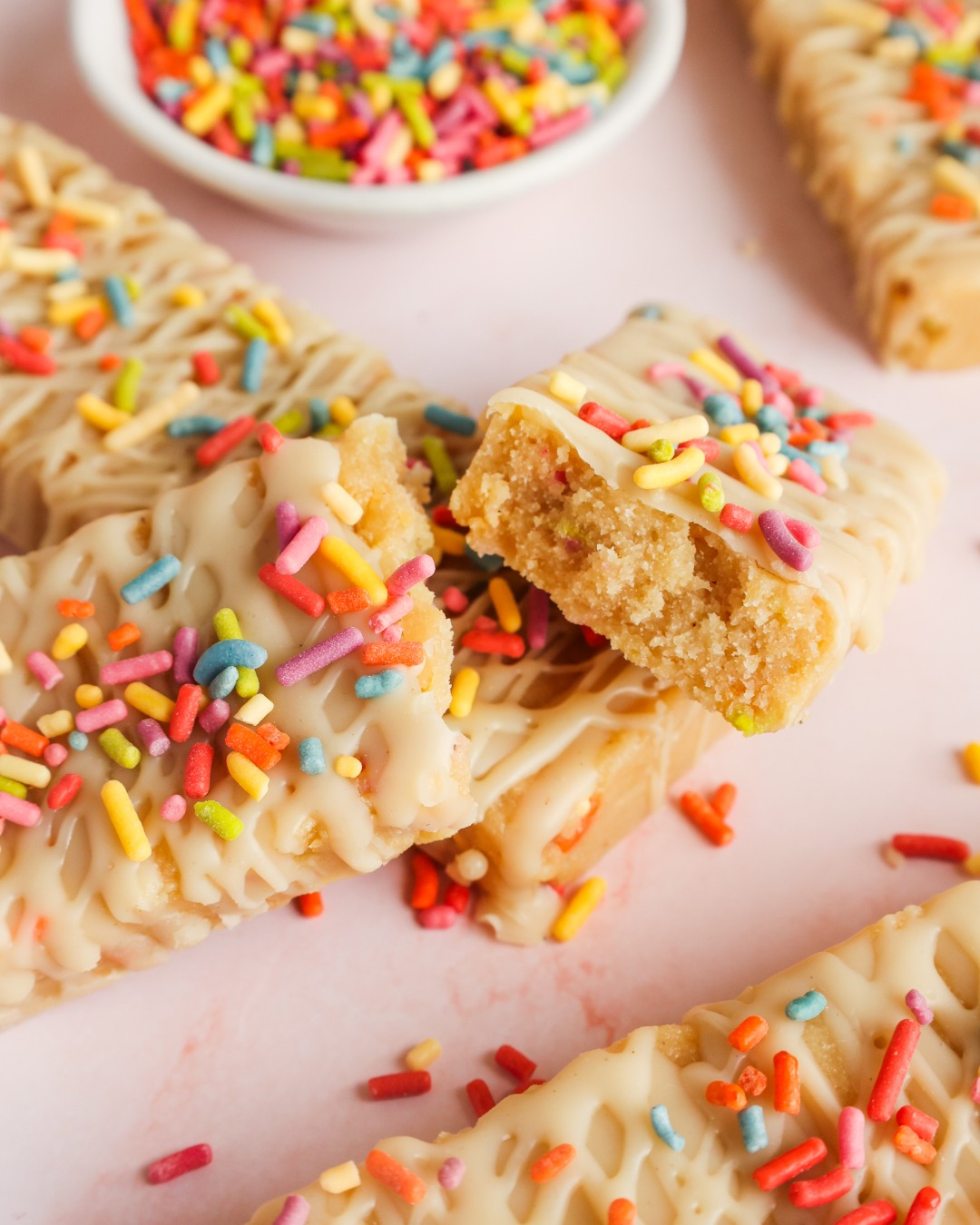 Birthday Cake Protein Bars
