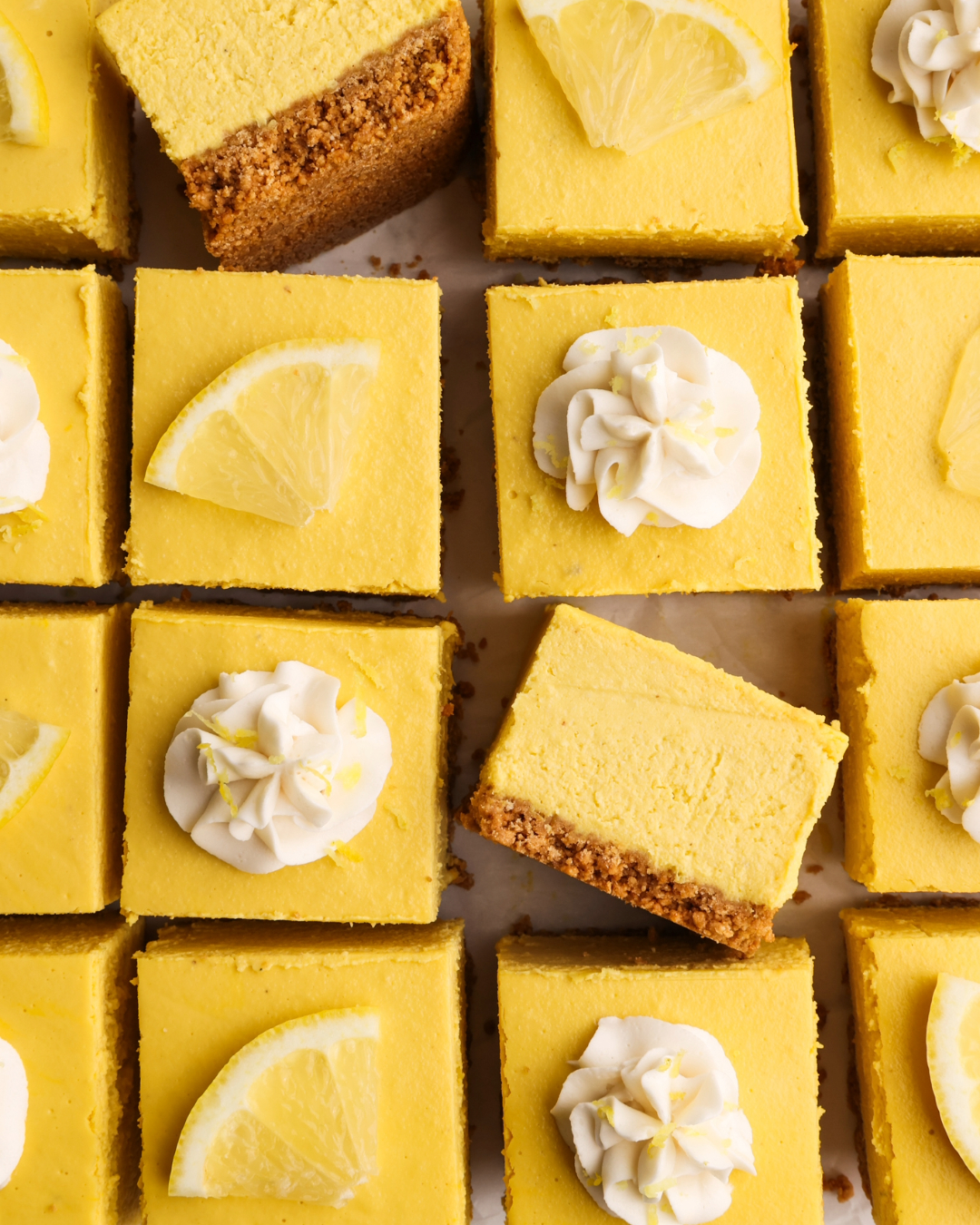 Vegan Lemon Cheesecake Bars