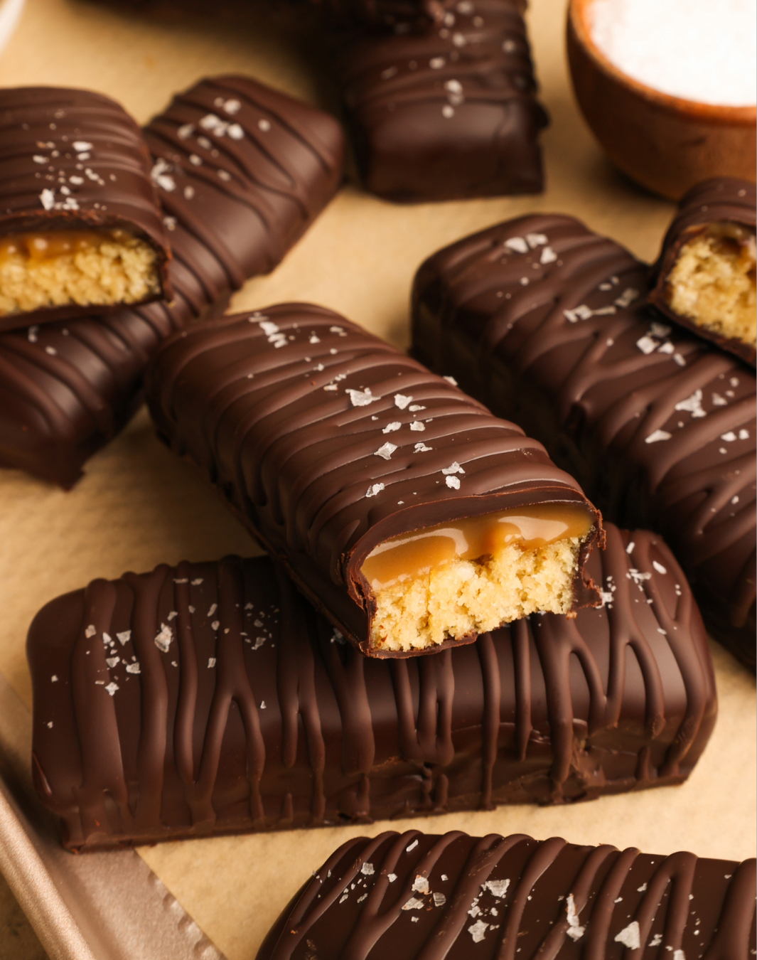 Healthier Twix Bars {GF, Vegan, Paleo}