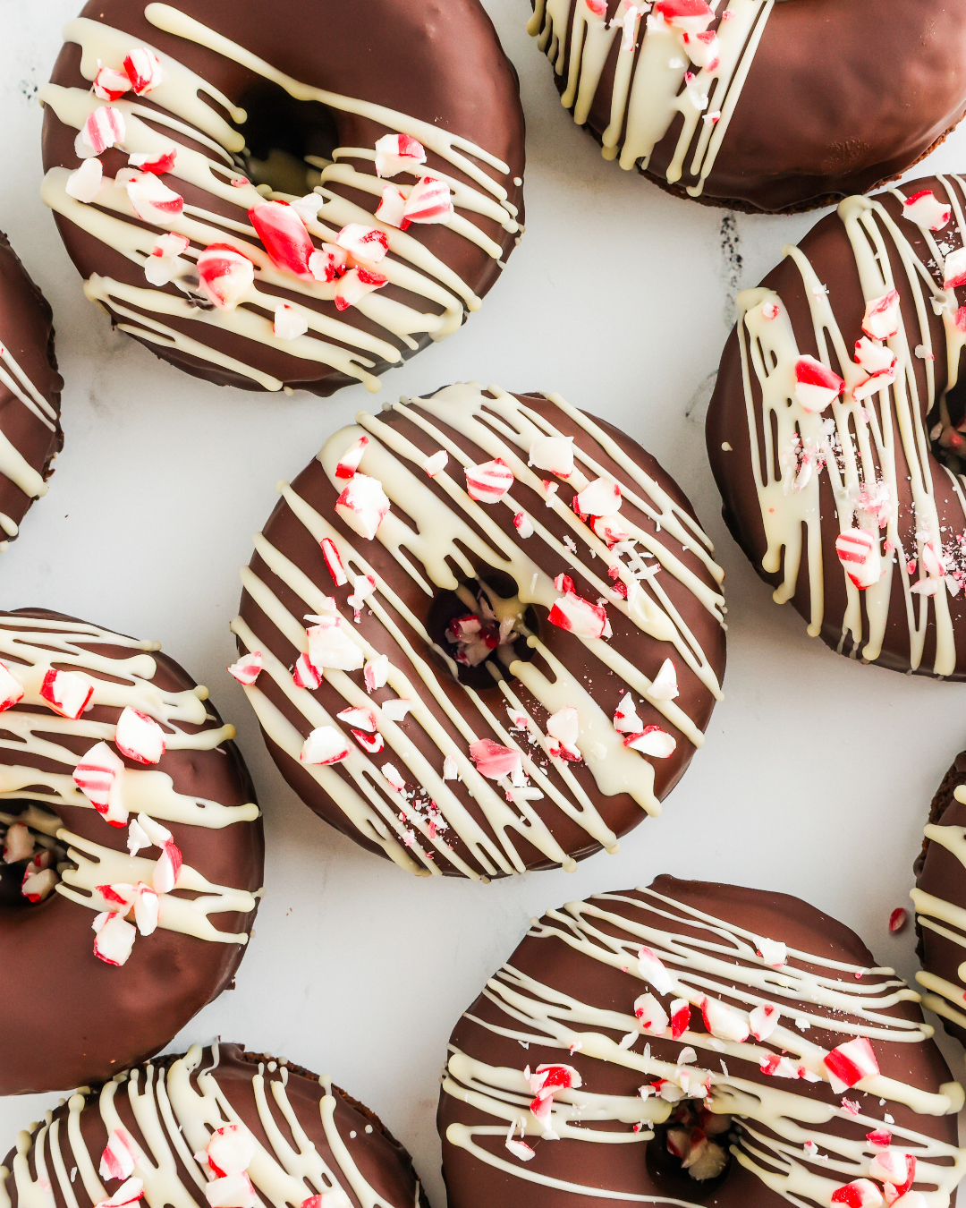 Peppermint Mocha Donuts