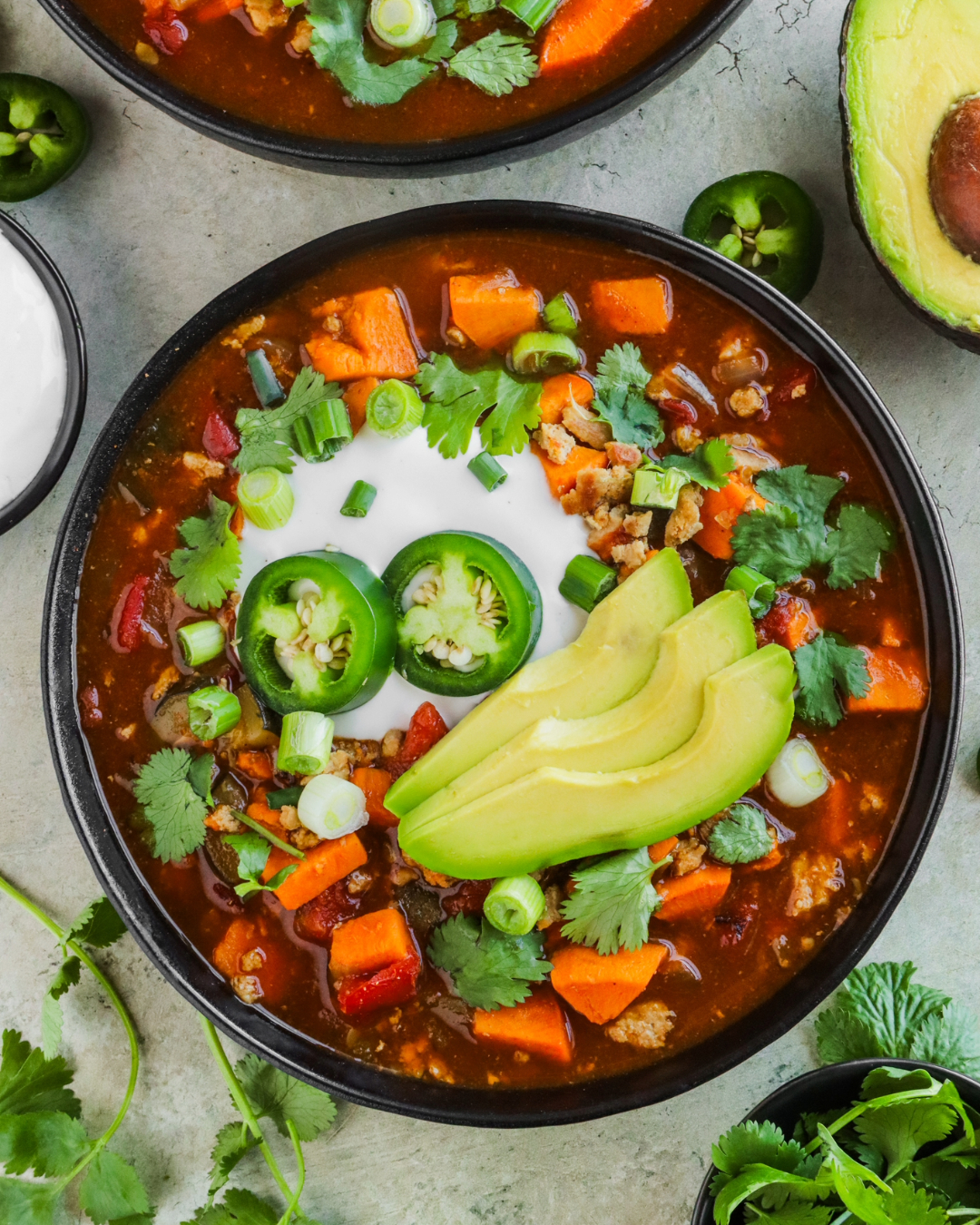 Paleo Sweet Potato Turkey Chili