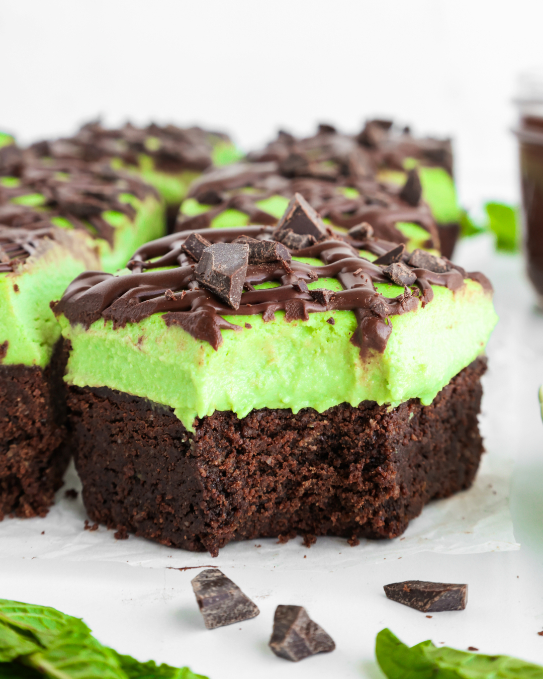 Mint Cream Brownies