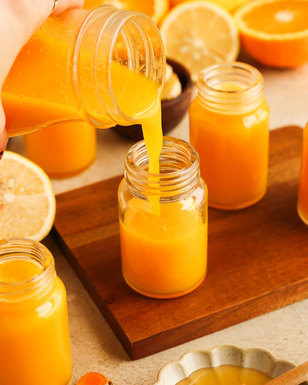 Citrus Ginger Turmeric Wellness Shots