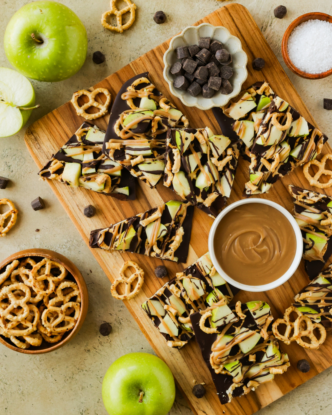 Caramel Apple Chocolate Bark